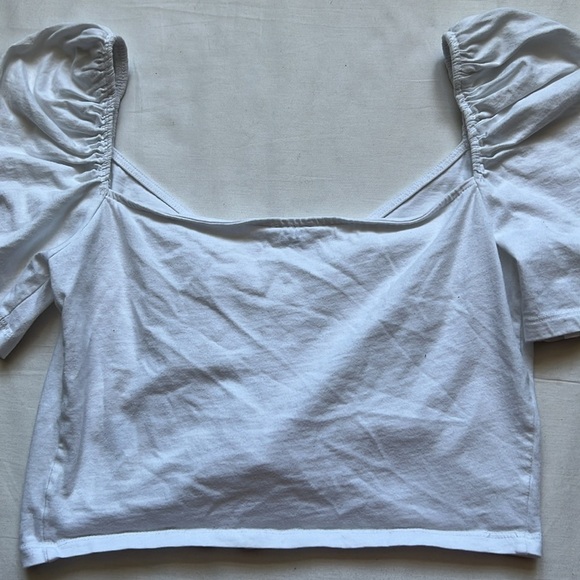 Wilfred Puff Sleeve Crop Top - Picture 5 of 5